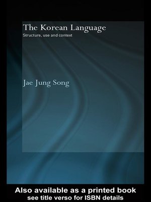 cover image of The Korean Language